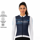 Camisa de Ciclismo Manga Longa Feminina Avanza