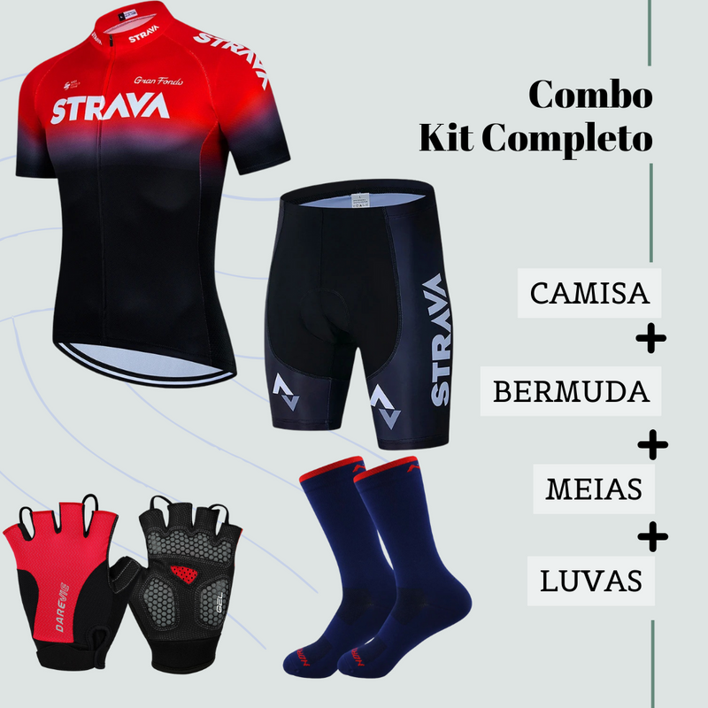 Conjunto de Ciclismo Masculino Strava