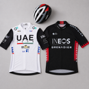 Kit capacete de ciclismo Gird com camisa Ineos e camisa UAE tamanho M