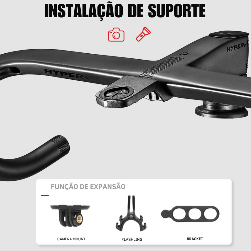 Guidão Integrado de Carbono Jawbone™