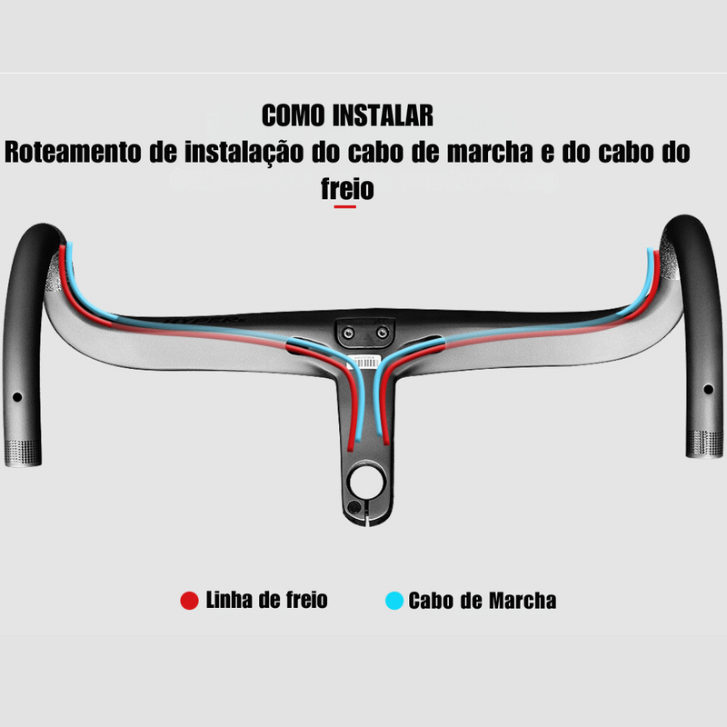 Guidão Integrado de Carbono Jawbone™