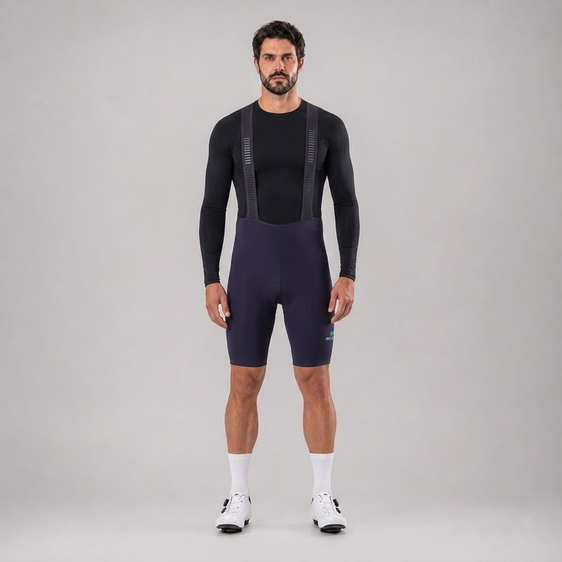 Bretelle Masculino Elite Laser azul com corte a laser para ciclismo