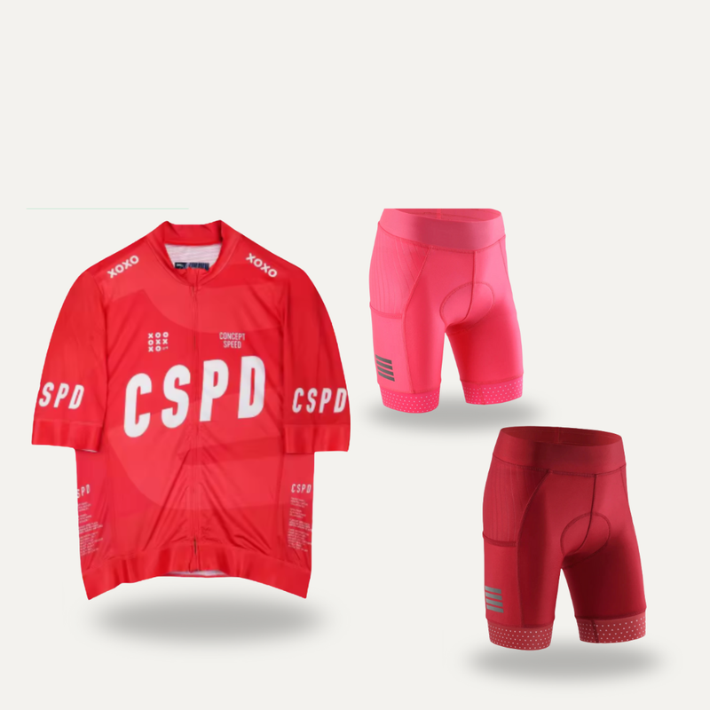 Kit Ciclismo Feminino  – Camisa + Bermuda Gel