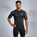 Camisa Ciclismo Masculina Mechanism preta vista traseira