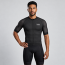 Tecido leve e respirável da Camisa Ciclismo Masculina Mechanism preta