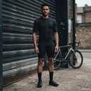 Camisa Ciclismo Masculina Mechanism preta para treinos intensos