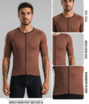 Camisa masculina para ciclismo Terra com zíper completo