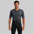 Camisa de Ciclismo Masculina Preta com modelagem aerodinâmica