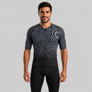 Camisa de Ciclismo Masculina Preta com modelagem aerodinâmica