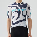 Camisa de ciclismo masculina SPEXCEL Camaleão Branco com corte aero