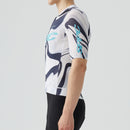Camisa de ciclismo masculina SPEXCEL Camaleão Branco com corte aero