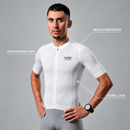 Camisa para Ciclismo Mechanism branca vista frontal