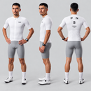 Camisa para Ciclismo Mechanism branca vista lateral
