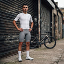 Tecido leve e respirável da Camisa para Ciclismo Mechanism branca