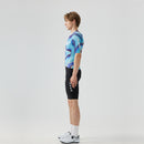 Camisa de ciclismo masculina SPEXCEL Camaleão Azul com corte aero