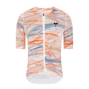 Camisa de ciclismo masculina YKY Coral sem gola com modelagem slim