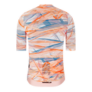 Camisa de ciclismo masculina YKY Coral sem gola com modelagem slim