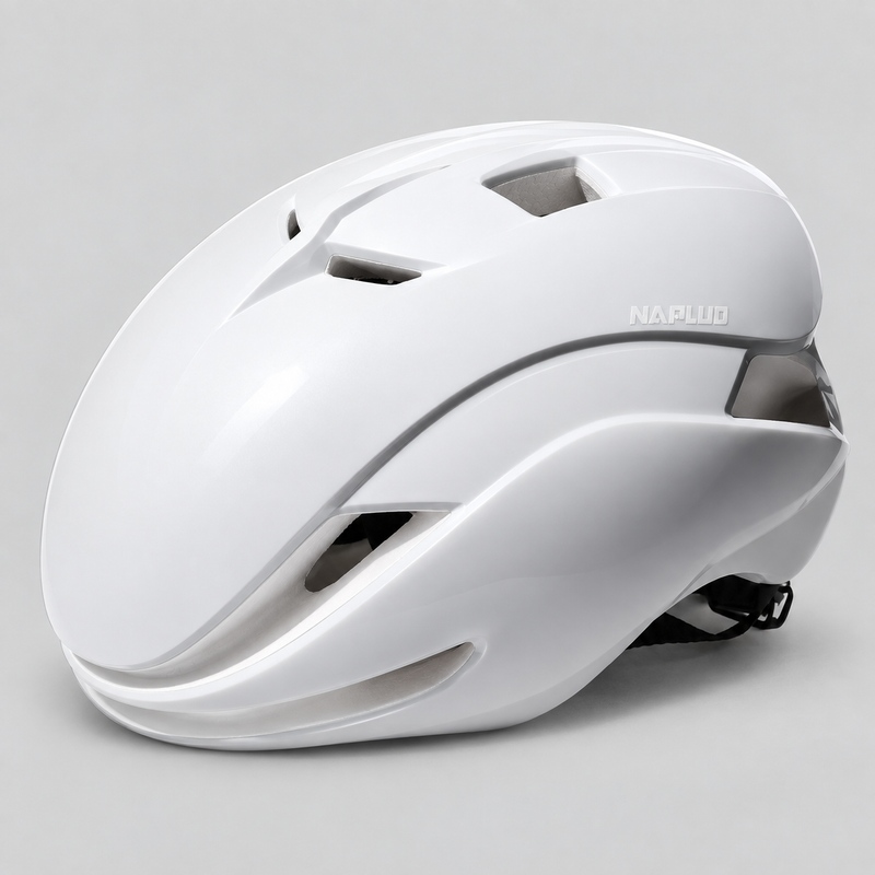 Capacete de Ciclismo Aero Pure White vista frontal