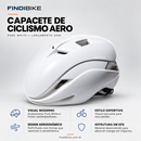 Capacete Aero Pure White para estrada e MTB