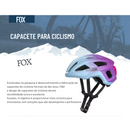 Capacete Fox com design esportivo para pedais urbanos e trilhas