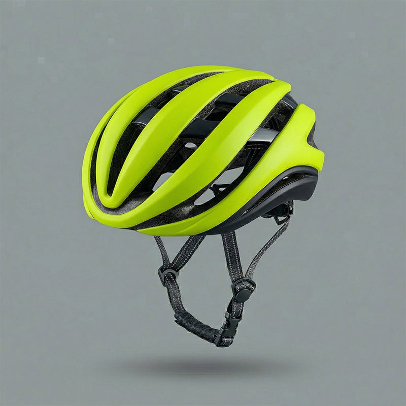 Capacete de ciclismo Ultimate amarelo com ajuste de 54 a 60 cm