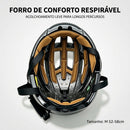 Detalhe do Capacete para Ciclismo Lazer