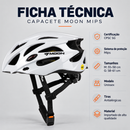 Capacete Moon MIPS vermelho para ciclismo