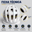 Capacete Pure White para MTB e ciclismo de estrada
