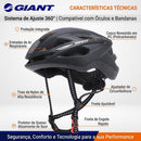 Detalhe das entradas de ar do capacete para ciclismo