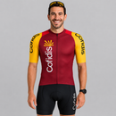 Conjunto Cofidis para ciclistas com camisa e bermuda de alto desempenho