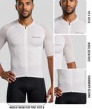 Conjunto de ciclismo masculino cor 1 detalhe da camisa sublimada