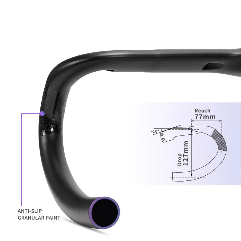 Guidão Integrado de Carbono TKR100