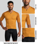 Kit de ciclismo masculino cor 2 vista lateral detalhe do tecido