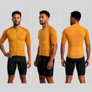 Kit de ciclismo masculino cor 2 camisa com zíper frontal completo
