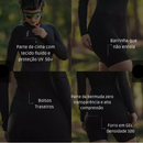 Macaquinho Ciclismo Feminino preto 