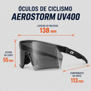 Óculos de Ciclismo AEROSTORM com cobertura ampla