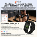 Pulseira inteligente Watch Pro com funções para rotina esportiva
