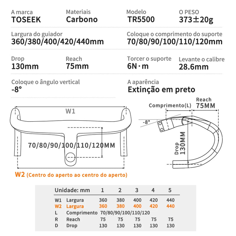 Guidão Integrado Toseek™