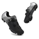 Sapatilha de ciclismo MTB cinza respiravel para trilhas