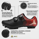 Sapatilha MTB preta com fecho estilo BOA para ajuste rapido