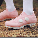 Sapatilha MTB feminina rosa com interior em algodao para mais conforto