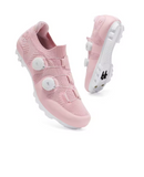 Sapatilha de MTB rosa feminina com fecho estilo BOA