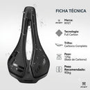 Selim Full Carbon Ultimate com acabamento premium em carbono e EVA