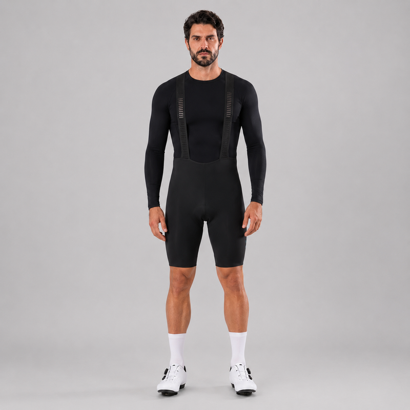Bretelle Masculino Elite Laser preto com corte a laser para ciclismo