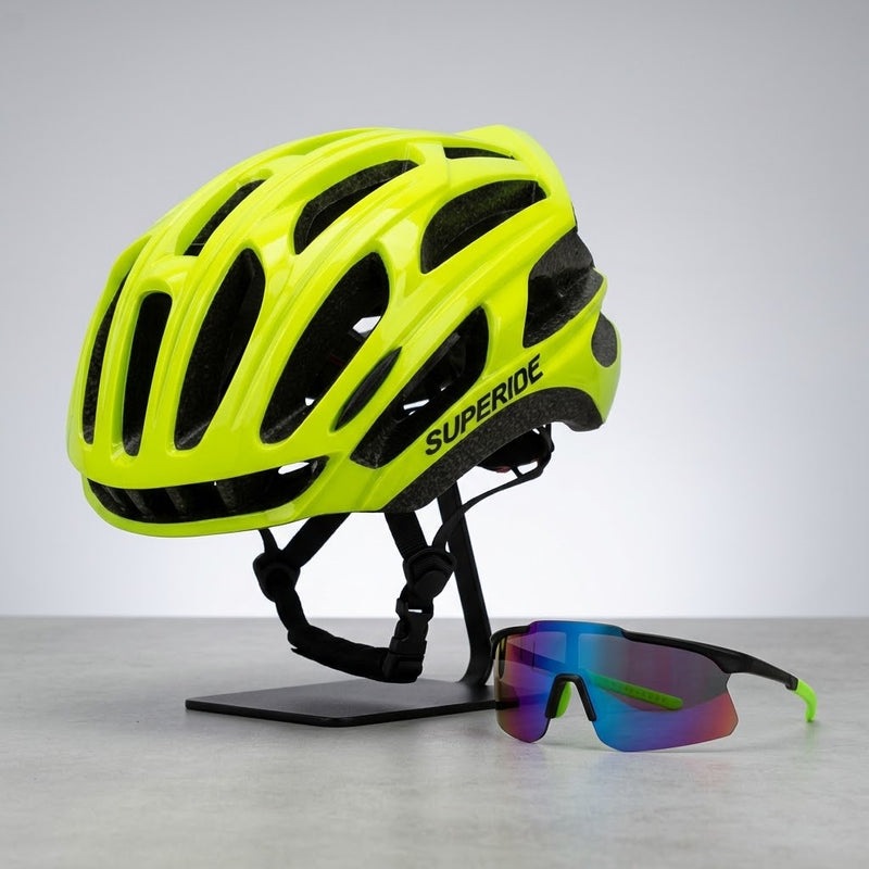 Capacete de Ciclismo + Óculos