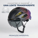 Capacete de Ciclismo Aero XXL Cinza Cyber vista lateral