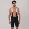 Bretelle de ciclismo masculino Long Ride Branco preto com alcas brancas