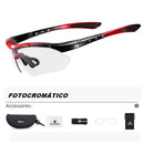 Óculos Rock Fotocromático kit com estojo para ciclismo