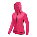 Corta vento feminina slim fit para ciclismo em poliéster