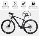 Bolsa de selim com faixa refletiva para ciclismo noturno